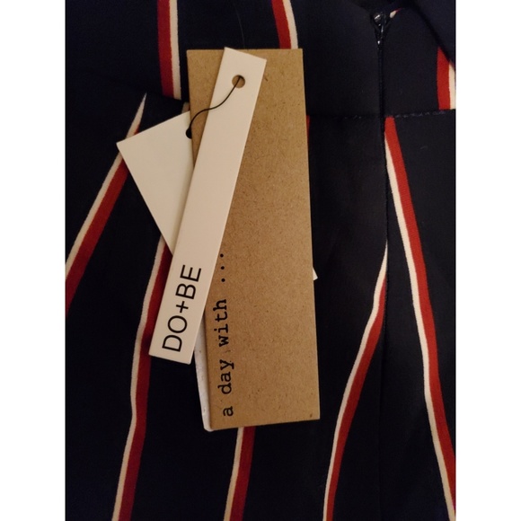 NWT Do+Be Open Back Navy Stapless Jumpsuit Small - Picture 3 of 7